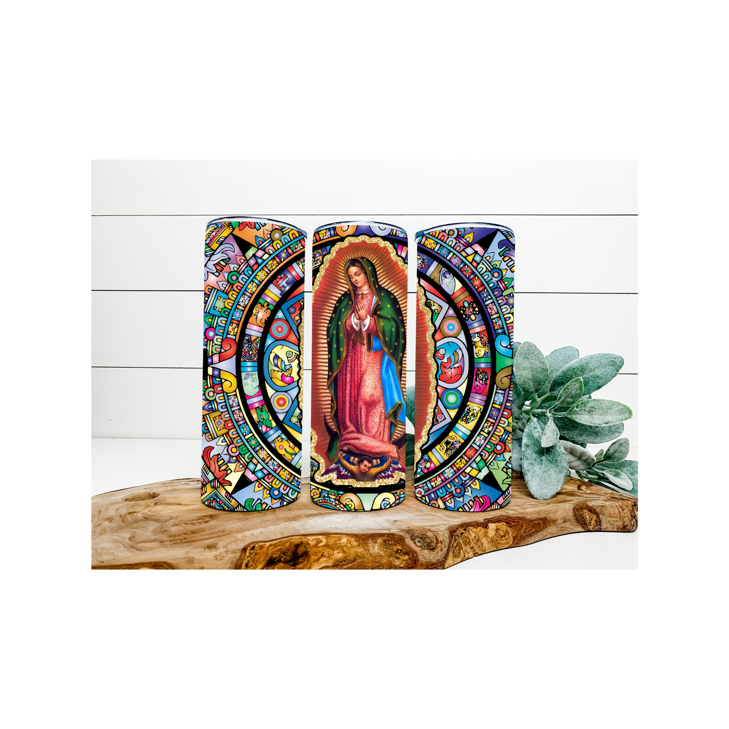 Virgen-Calendario Azteca